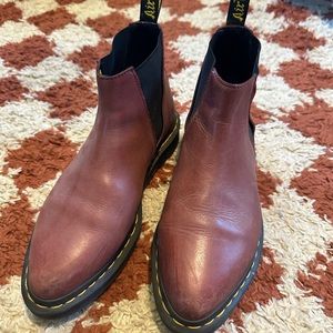 Dr martens bianca boot cherry red size 9